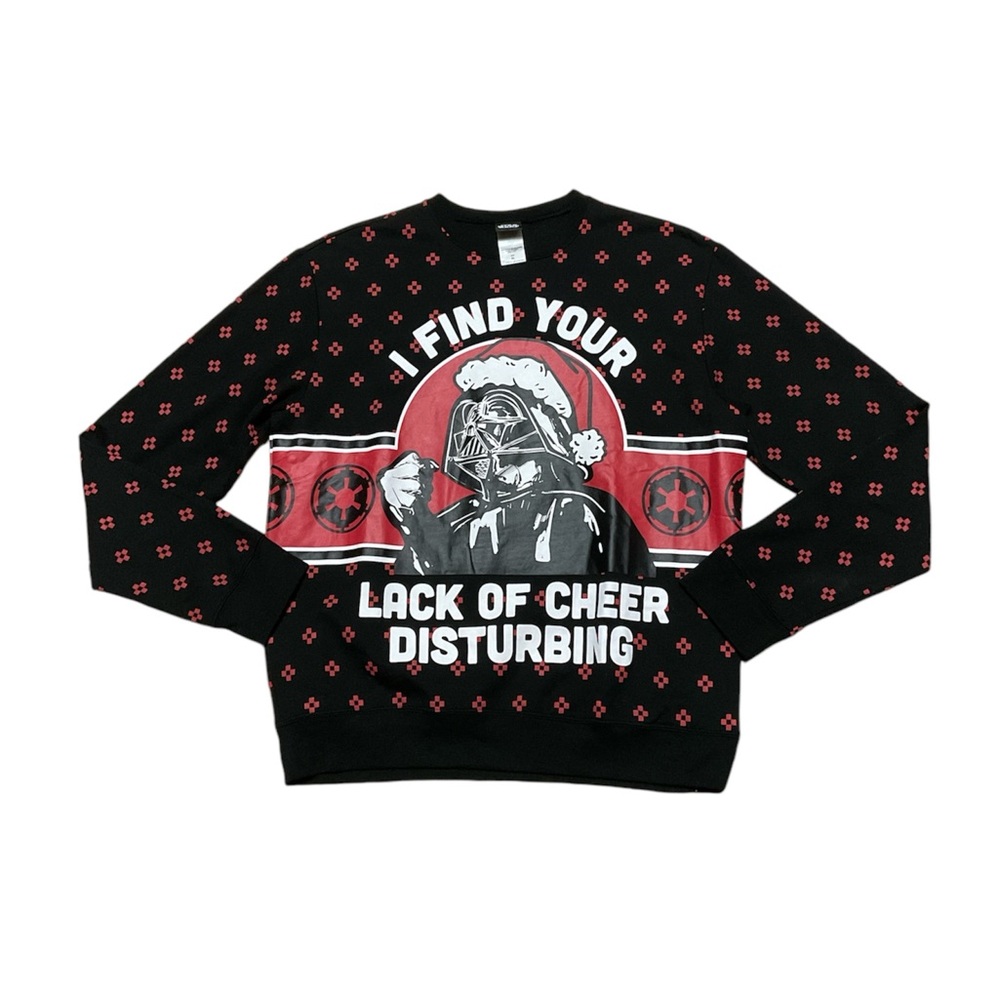 Star Wars Darth Vader Christmas Sweatshirt Adult XL Unisex Holiday Cheer Sweater